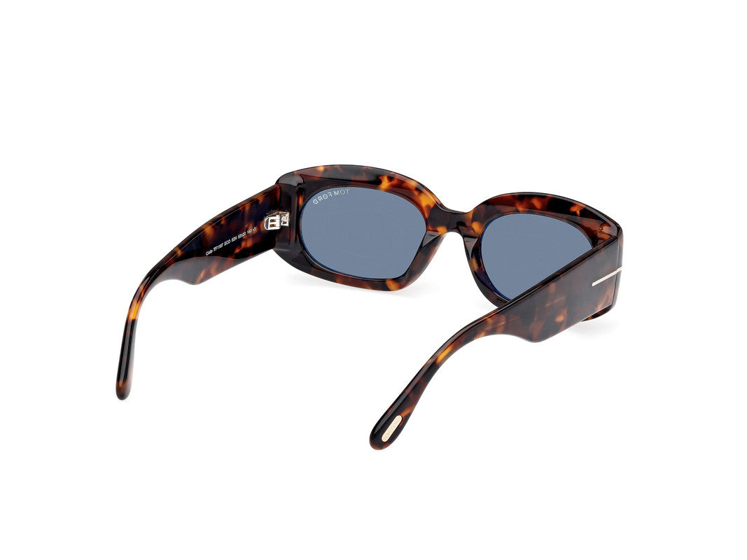 Dark Havana Female Sunglasses Tom Ford 889214549228