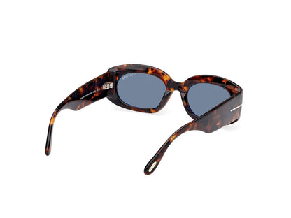 Dark Havana Female Sunglasses Tom Ford 889214549228