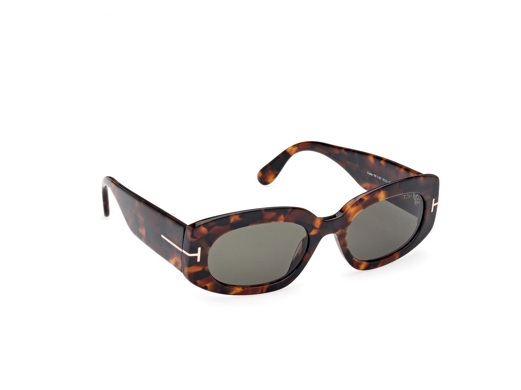 Dark Havana Female Sunglasses Tom Ford 889214549228
