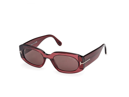 Shiny Bordeaux Female Sunglasses Tom Ford 889214549235