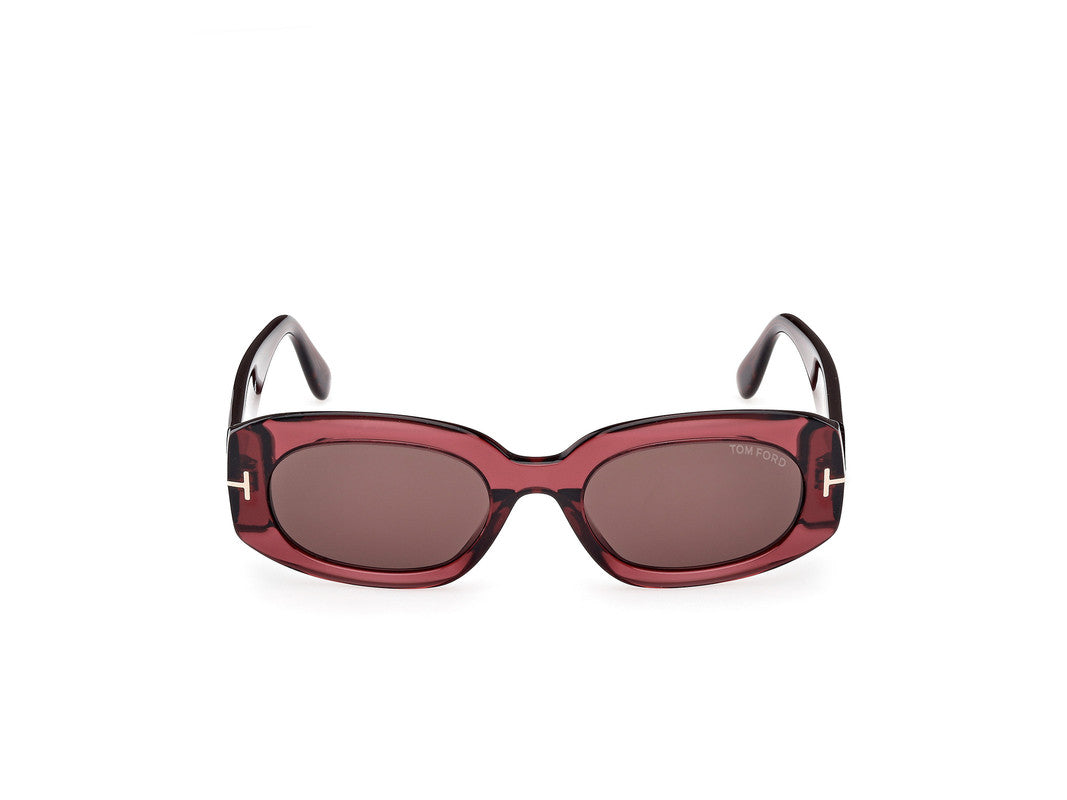 Shiny Bordeaux Female Sunglasses Tom Ford 889214549235
