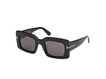 Shiny Black Female Sunglasses Tom Ford 889214549242