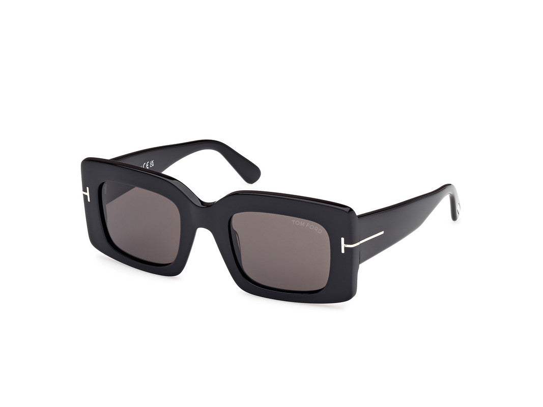 Shiny Black Female Sunglasses Tom Ford 889214549242