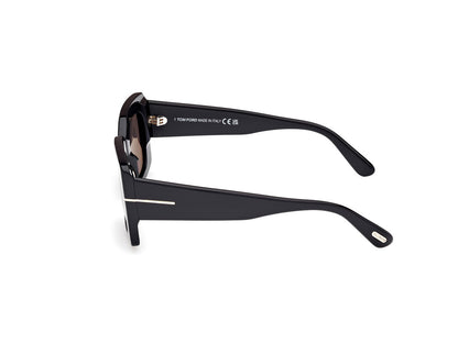Shiny Black Female Sunglasses Tom Ford 889214549242