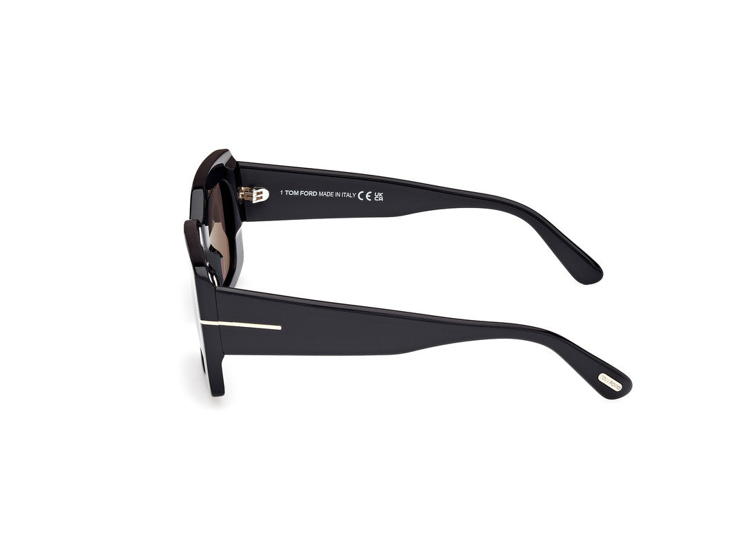 Shiny Black Female Sunglasses Tom Ford 889214549242