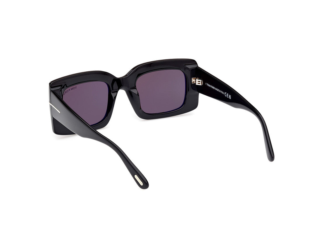 Shiny Black Female Sunglasses Tom Ford 889214549242