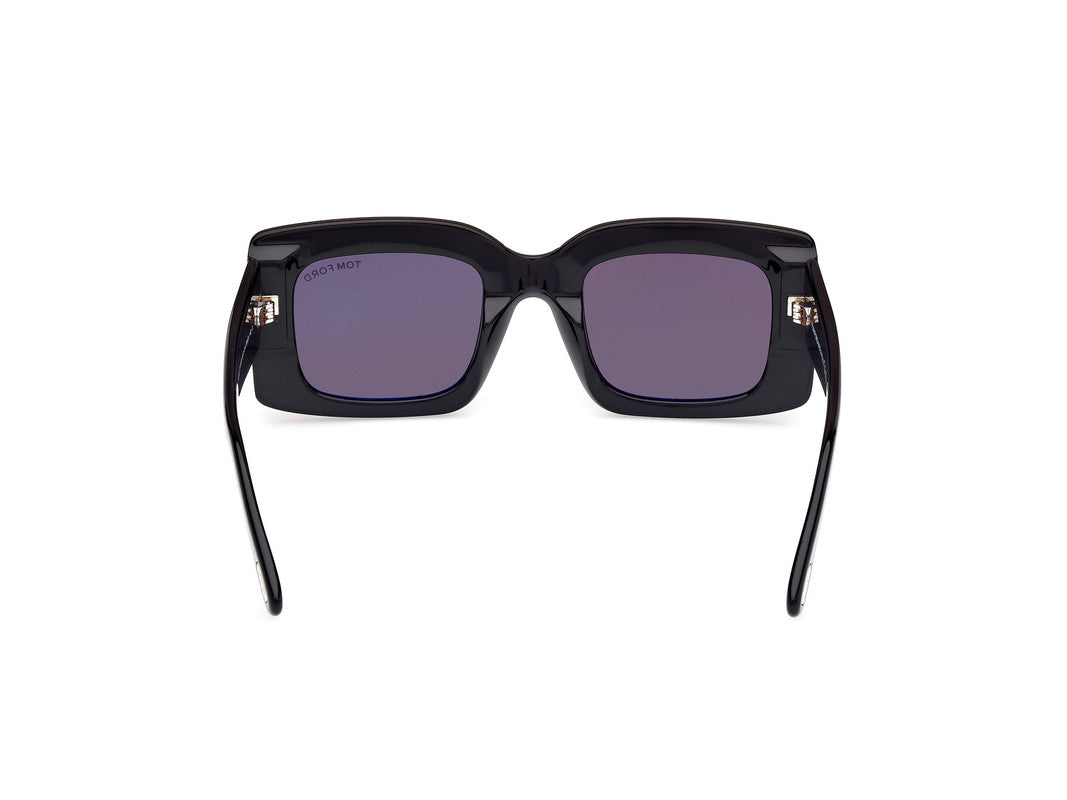 Shiny Black Female Sunglasses Tom Ford 889214549242