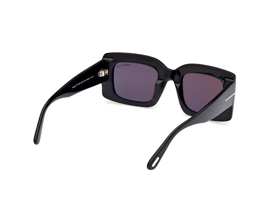 Shiny Black Female Sunglasses Tom Ford 889214549242