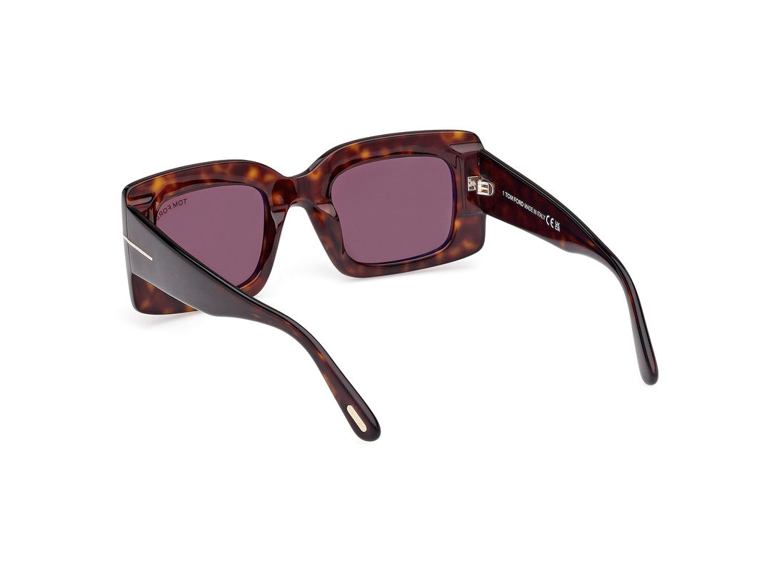Dark Havana Female Sunglasses Tom Ford 889214549266