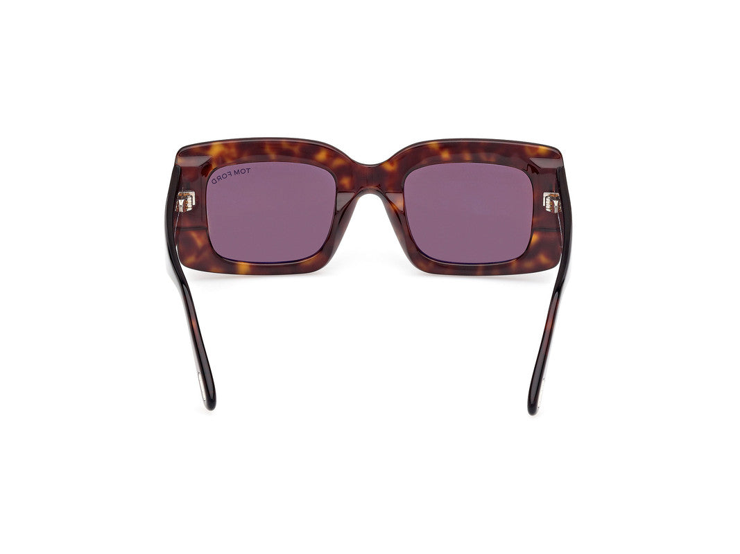 Dark Havana Female Sunglasses Tom Ford 889214549266