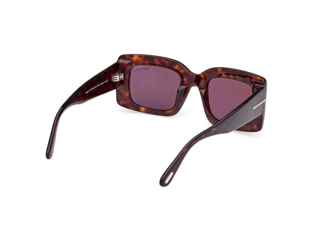 Dark Havana Female Sunglasses Tom Ford 889214549266