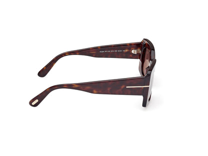 Dark Havana Female Sunglasses Tom Ford 889214549266