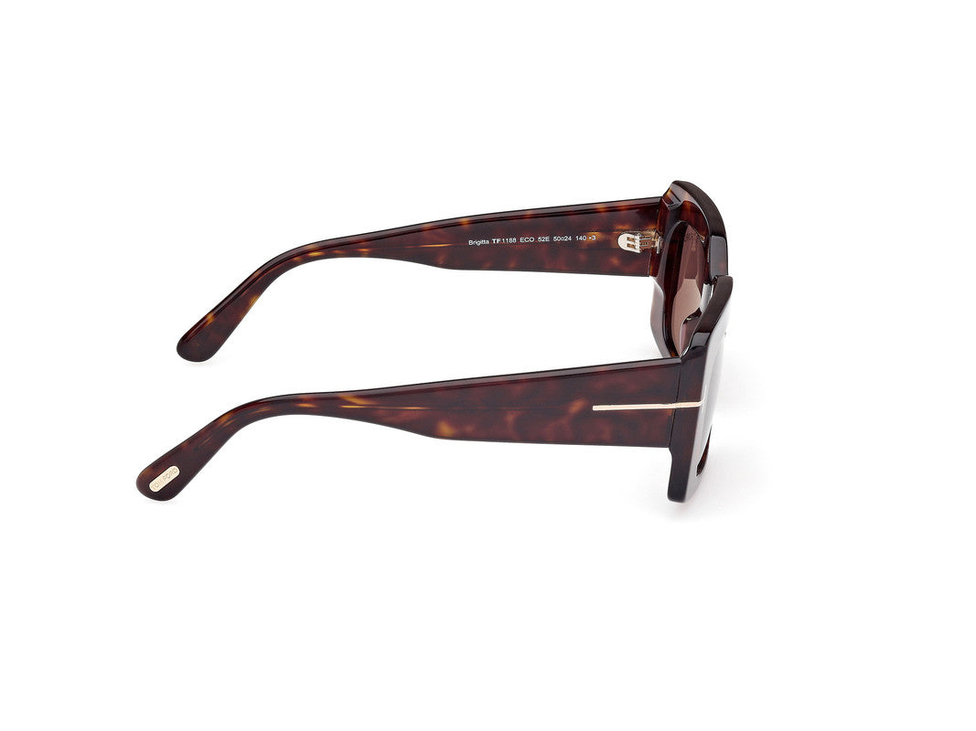 Dark Havana Female Sunglasses Tom Ford 889214549266