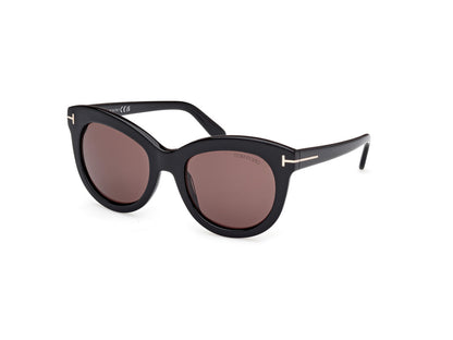 Shiny Black Female Sunglasses Tom Ford 889214549273