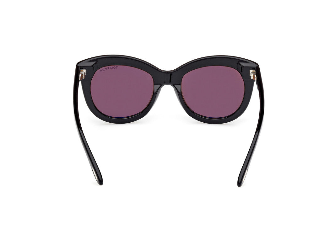 Shiny Black Female Sunglasses Tom Ford 889214549273