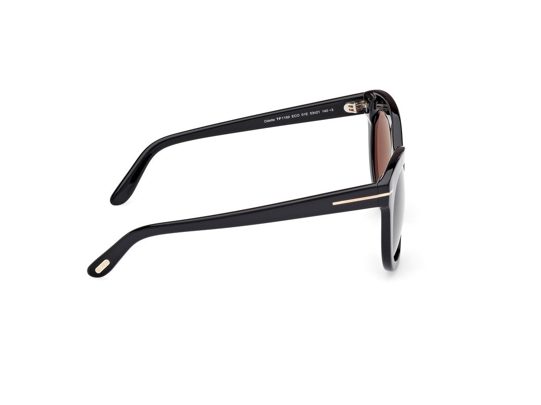Shiny Black Female Sunglasses Tom Ford 889214549273