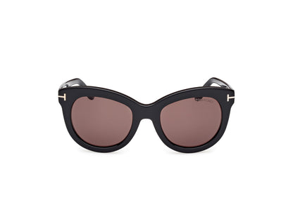 Shiny Black Female Sunglasses Tom Ford 889214549273