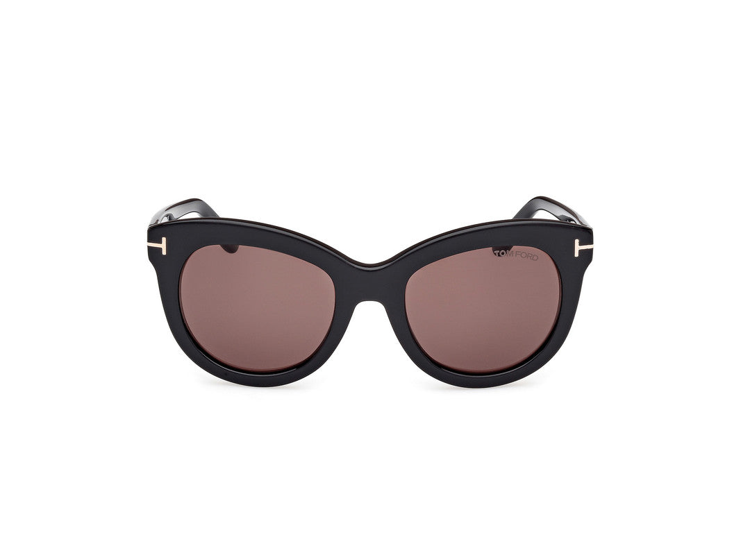 Shiny Black Female Sunglasses Tom Ford 889214549273