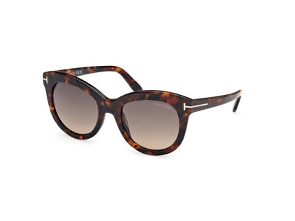 Dark Havana Female Sunglasses Tom Ford 889214549297