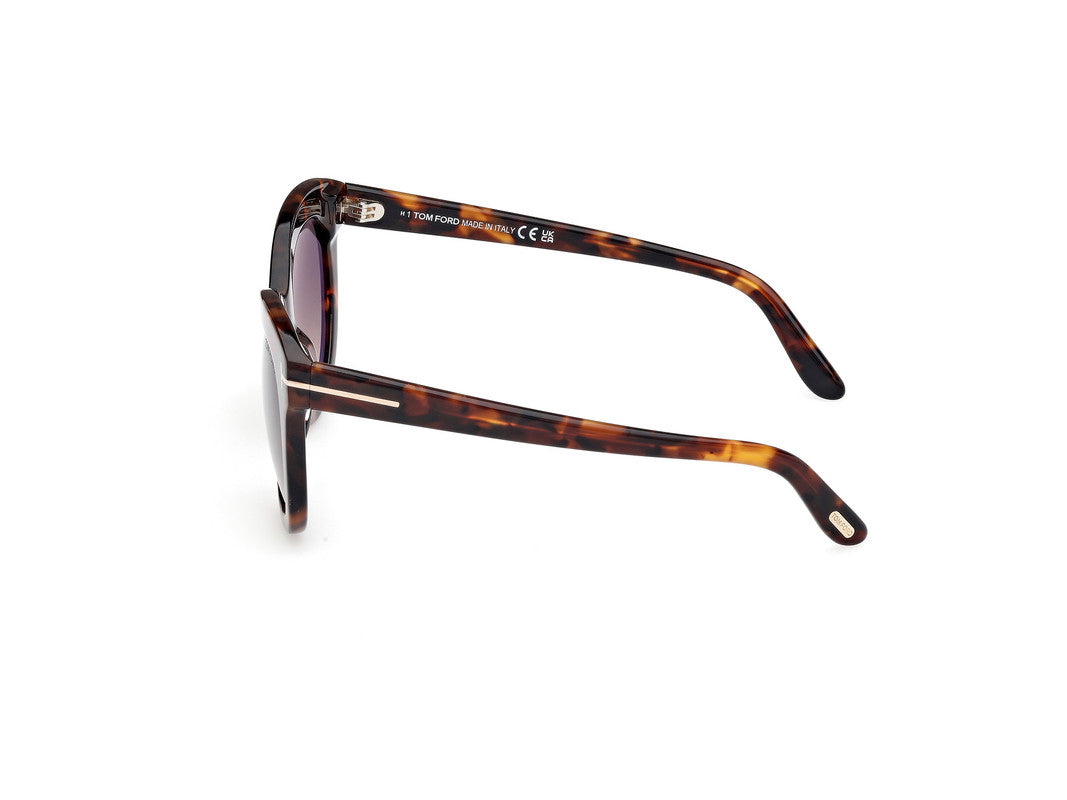 Dark Havana Female Sunglasses Tom Ford 889214549297