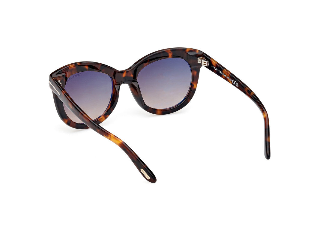 Dark Havana Female Sunglasses Tom Ford 889214549297
