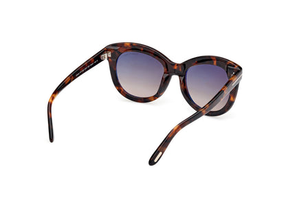 Dark Havana Female Sunglasses Tom Ford 889214549297