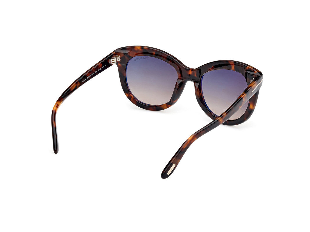 Dark Havana Female Sunglasses Tom Ford 889214549297
