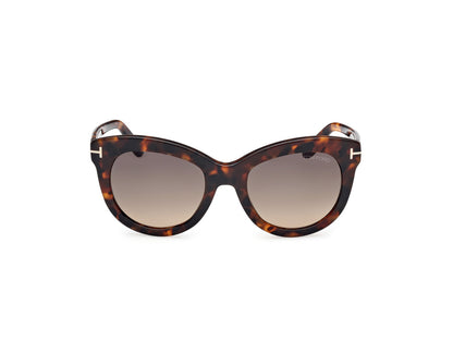 Dark Havana Female Sunglasses Tom Ford 889214549297