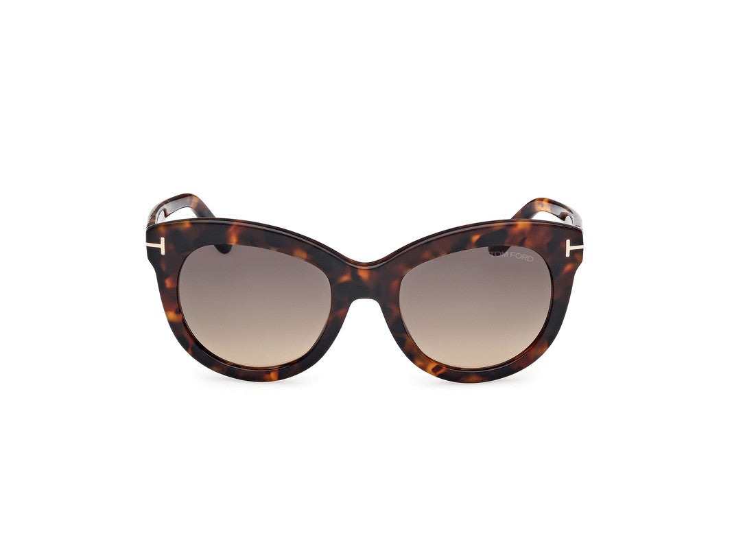 Dark Havana Female Sunglasses Tom Ford 889214549297