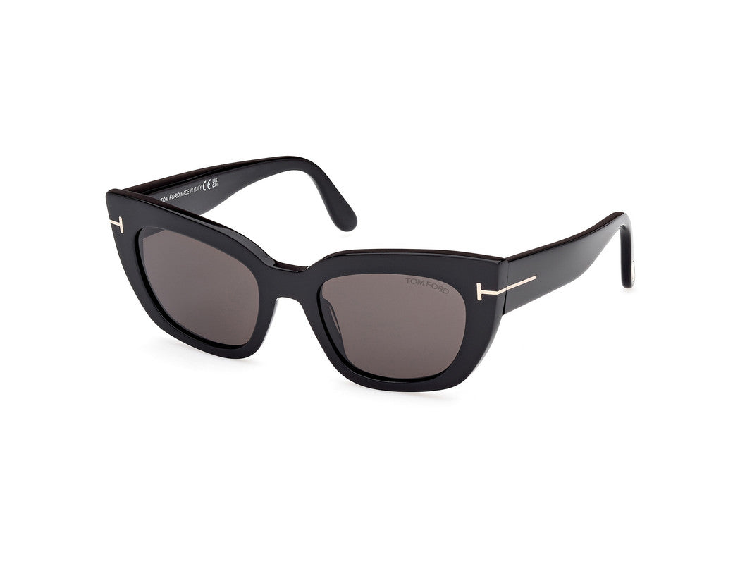 Shiny Black Female Sunglasses Tom Ford 889214549310