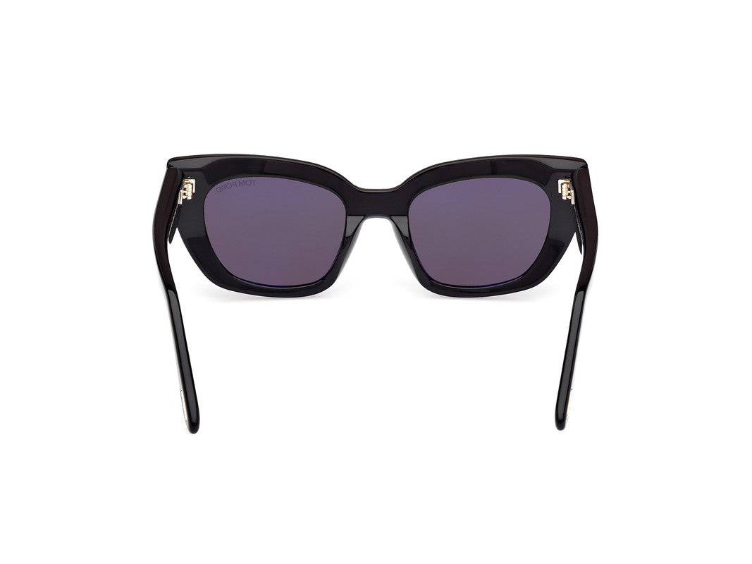 Shiny Black Female Sunglasses Tom Ford 889214549310