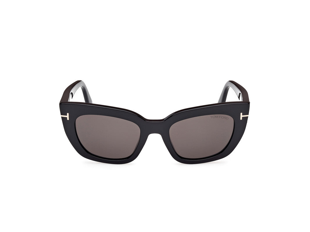 Shiny Black Female Sunglasses Tom Ford 889214549310