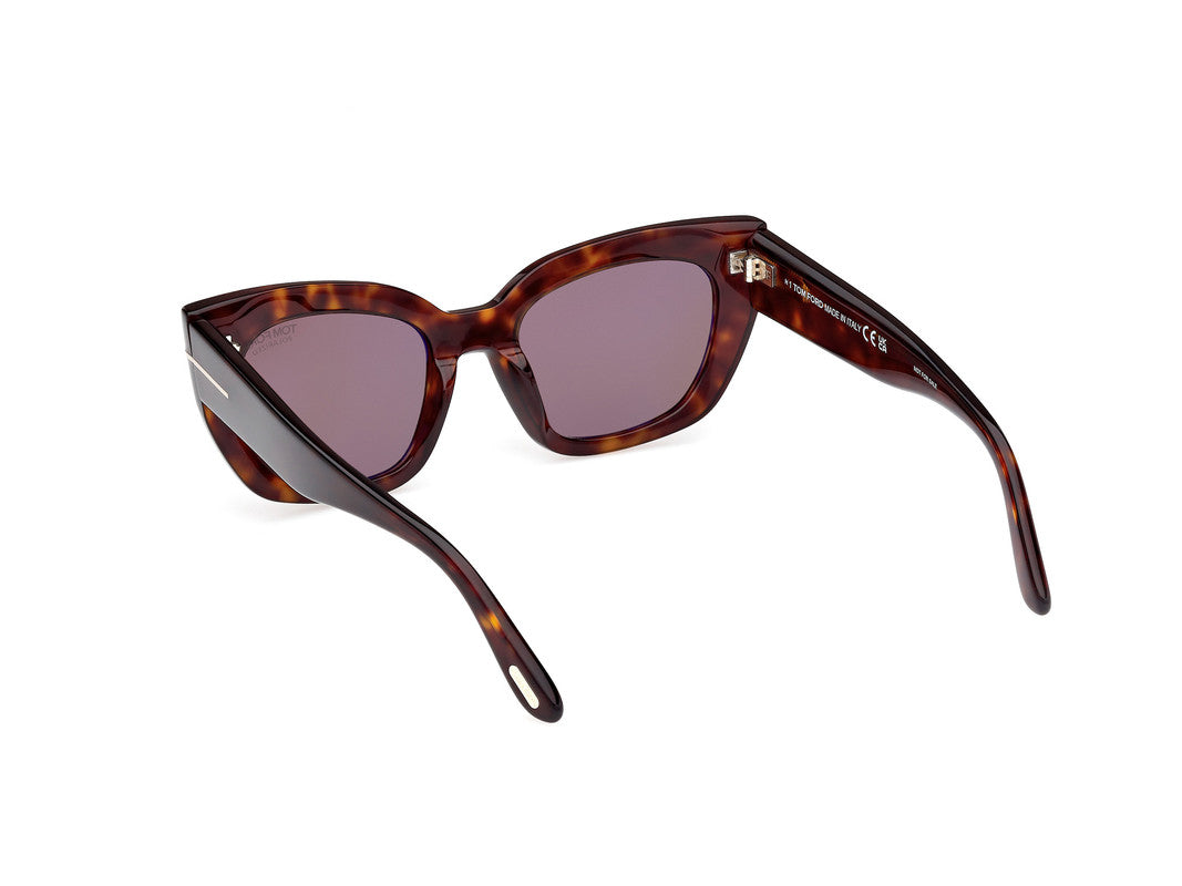 Dark Havana Female Sunglasses Tom Ford 889214549327