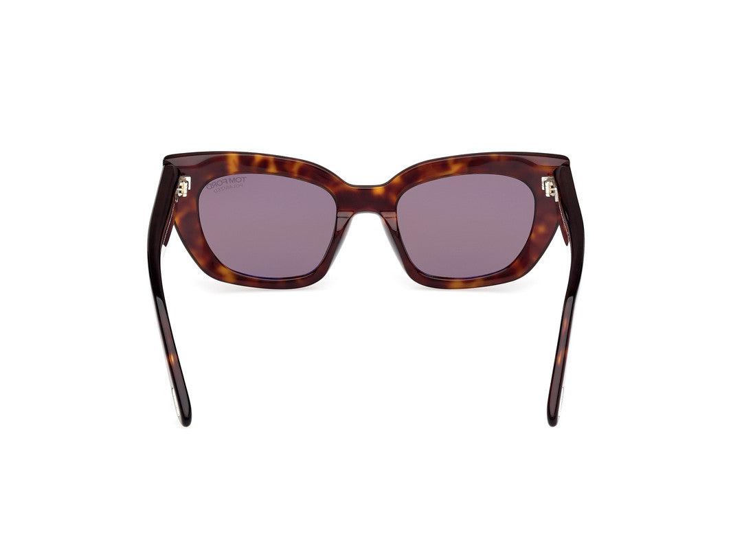 Dark Havana Female Sunglasses Tom Ford 889214549327