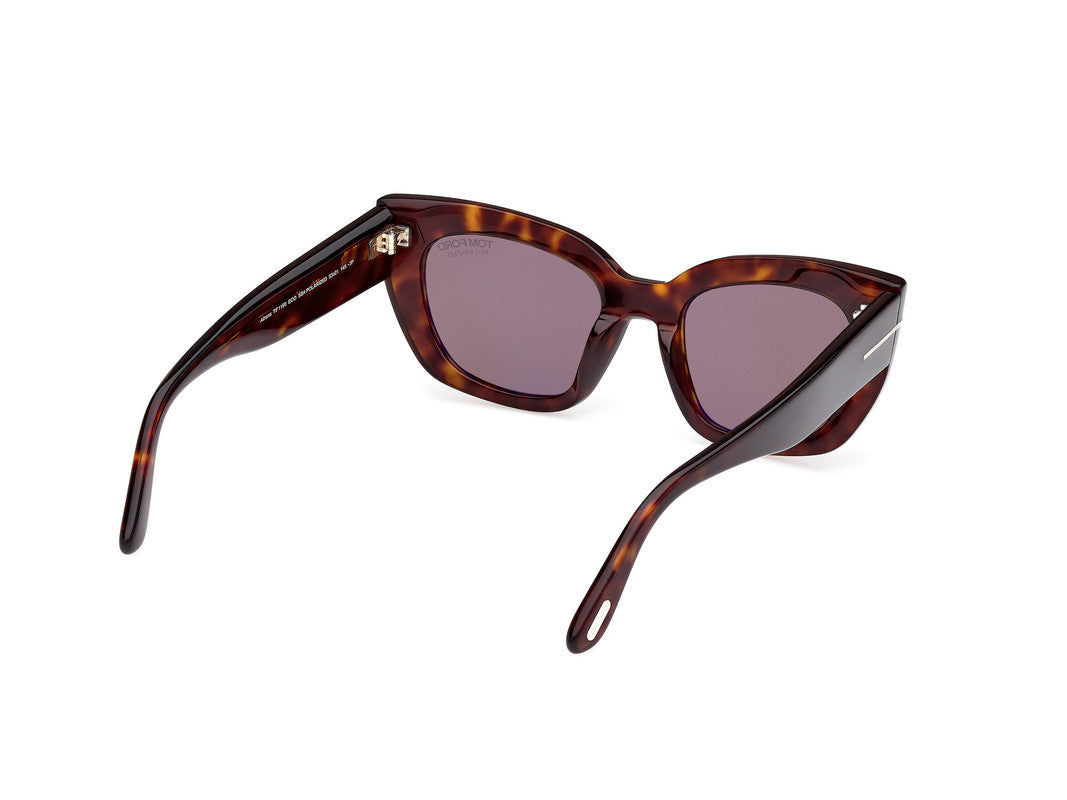 Dark Havana Female Sunglasses Tom Ford 889214549327