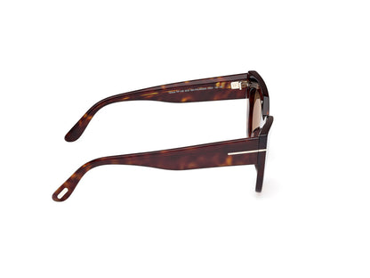 Dark Havana Female Sunglasses Tom Ford 889214549327