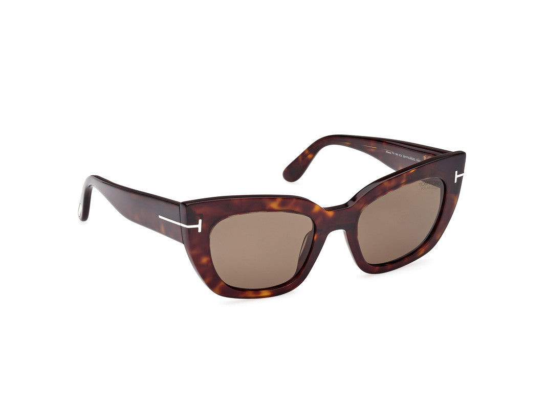 Dark Havana Female Sunglasses Tom Ford 889214549327