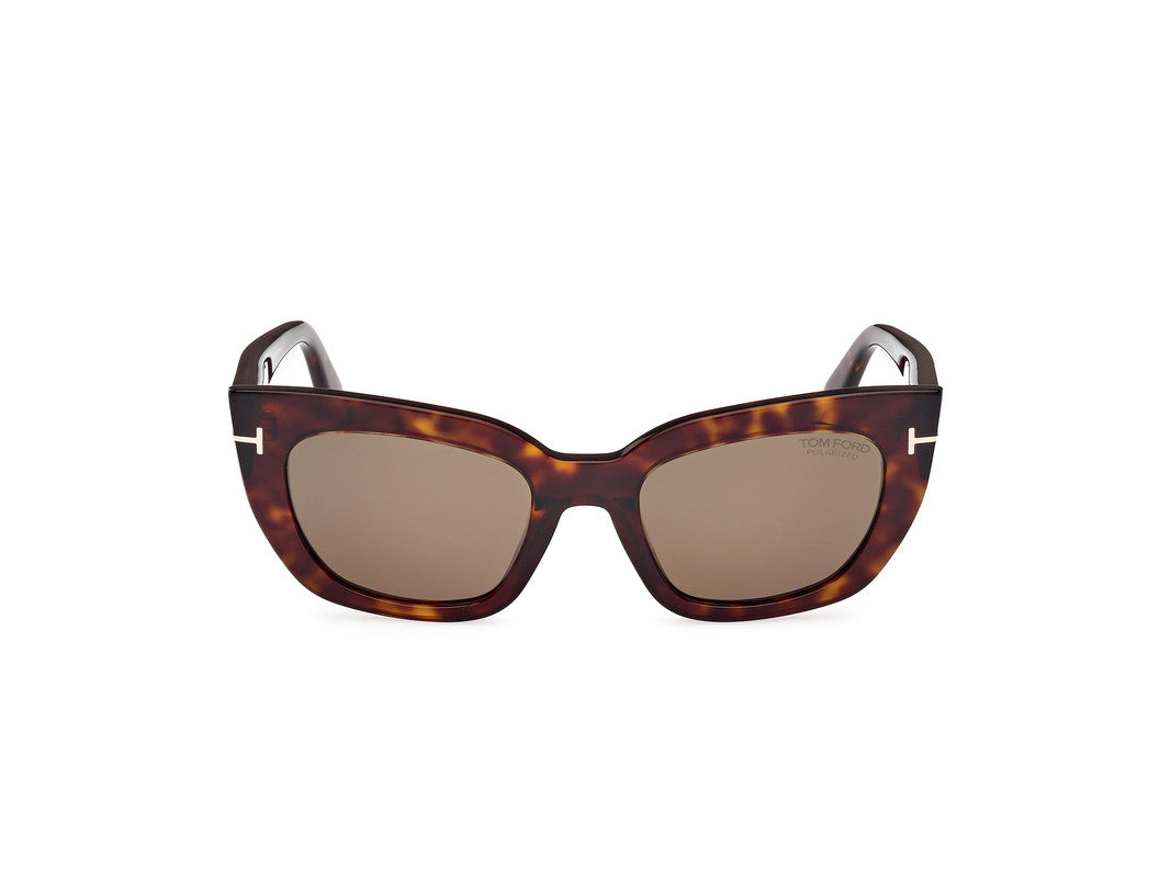 Dark Havana Female Sunglasses Tom Ford 889214549327