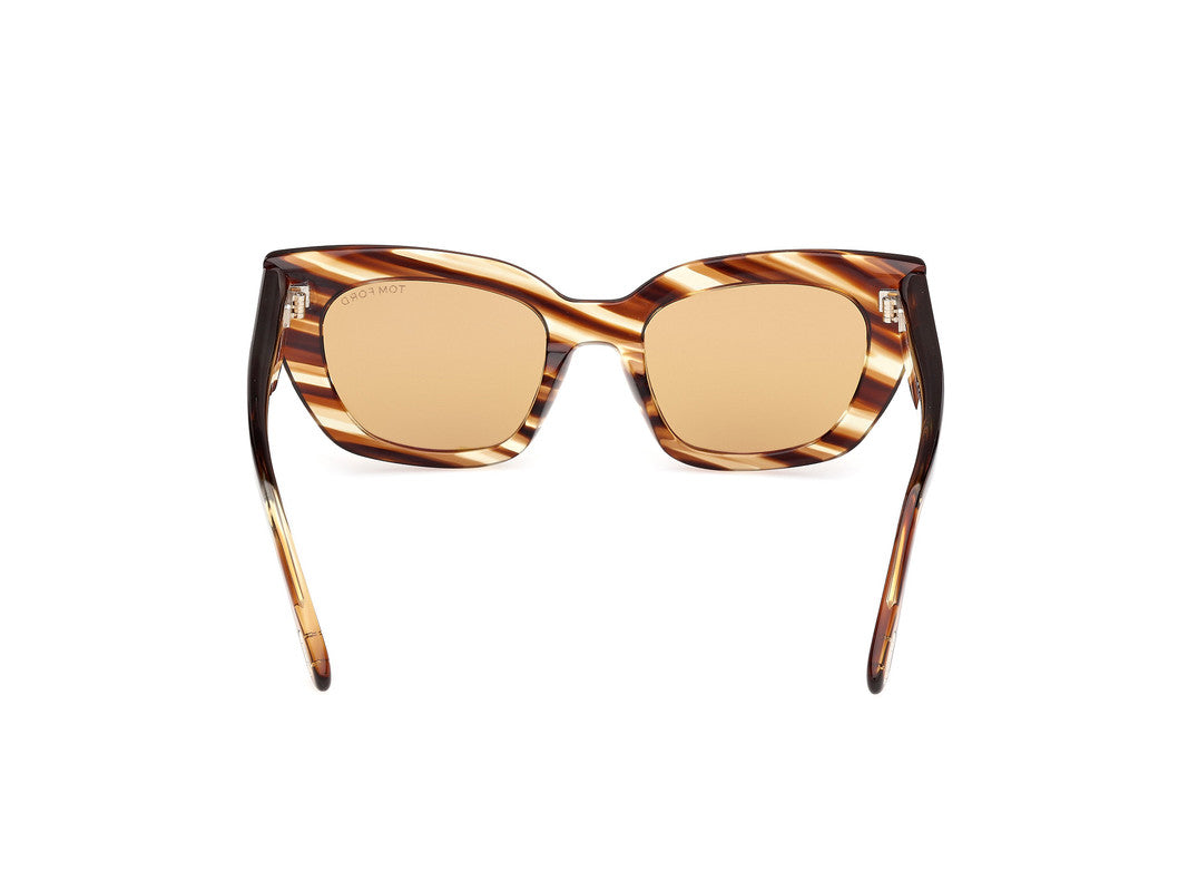 Blonde Havana Female Sunglasses Tom Ford 889214549341