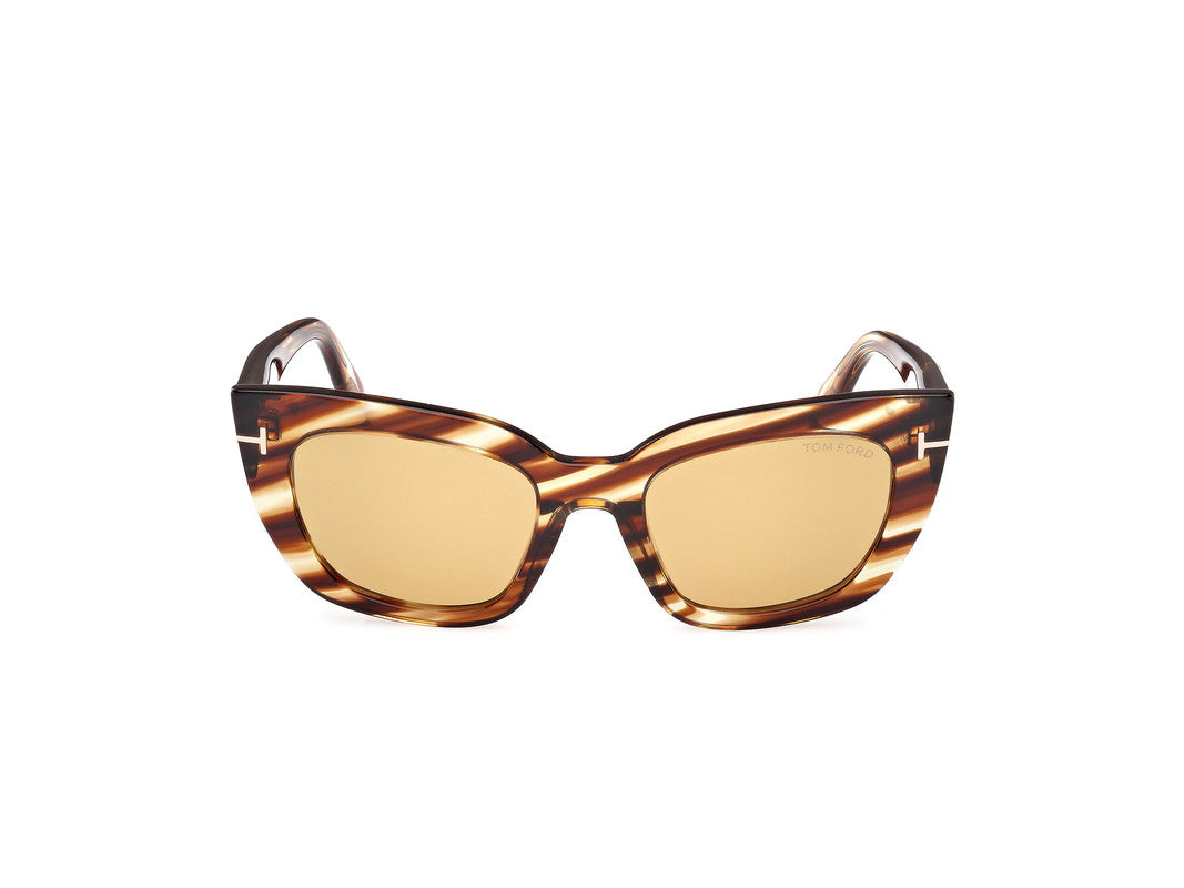 Blonde Havana Female Sunglasses Tom Ford 889214549341