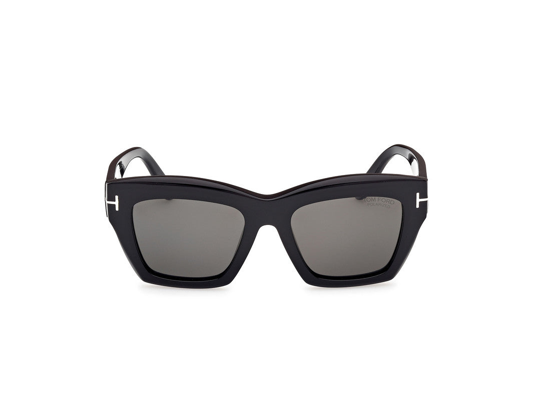 Shiny Black Female Sunglasses Tom Ford 889214549365