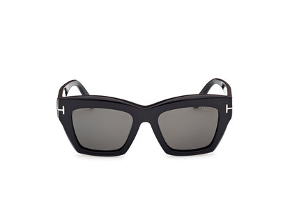 Shiny Black Female Sunglasses Tom Ford 889214549365