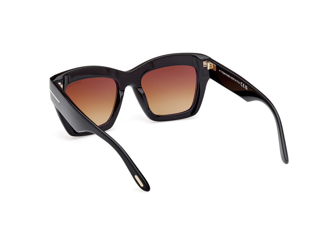 Shiny Black Female Sunglasses Tom Ford 889214549372