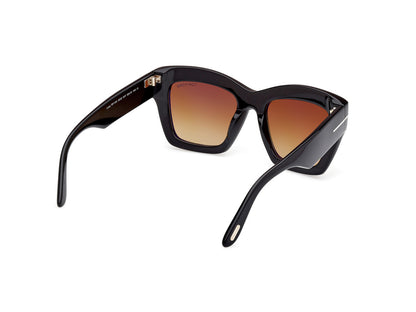 Shiny Black Female Sunglasses Tom Ford 889214549372