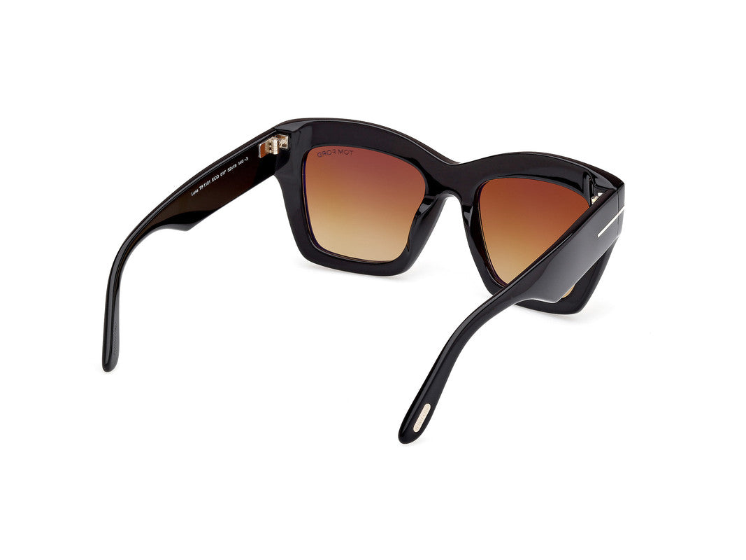 Shiny Black Female Sunglasses Tom Ford 889214549372