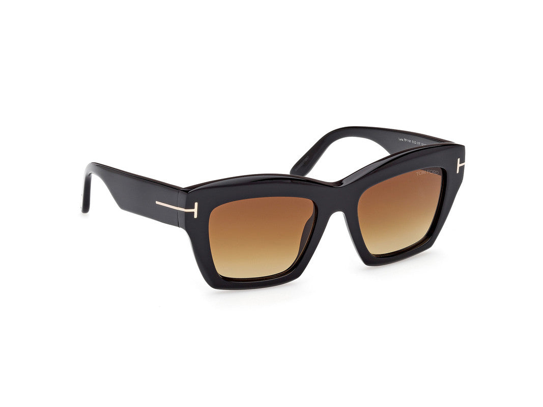 Shiny Black Female Sunglasses Tom Ford 889214549372