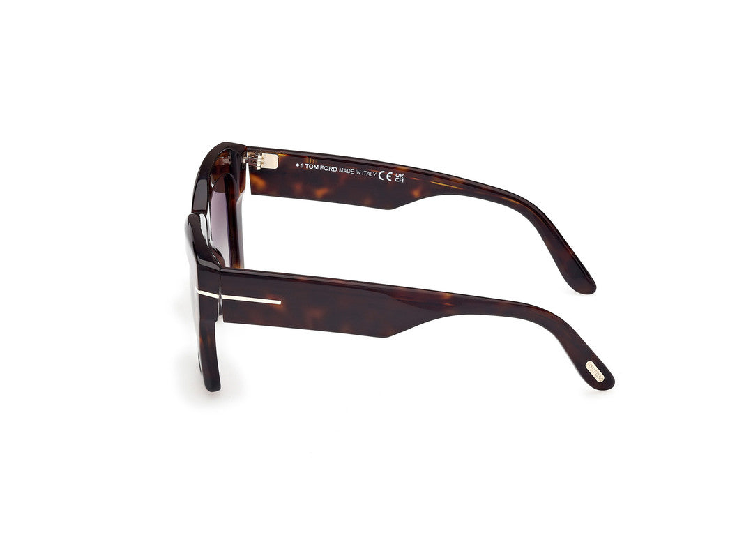 Dark Havana Female Sunglasses Tom Ford 889214549389