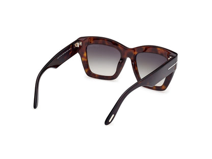 Dark Havana Female Sunglasses Tom Ford 889214549389