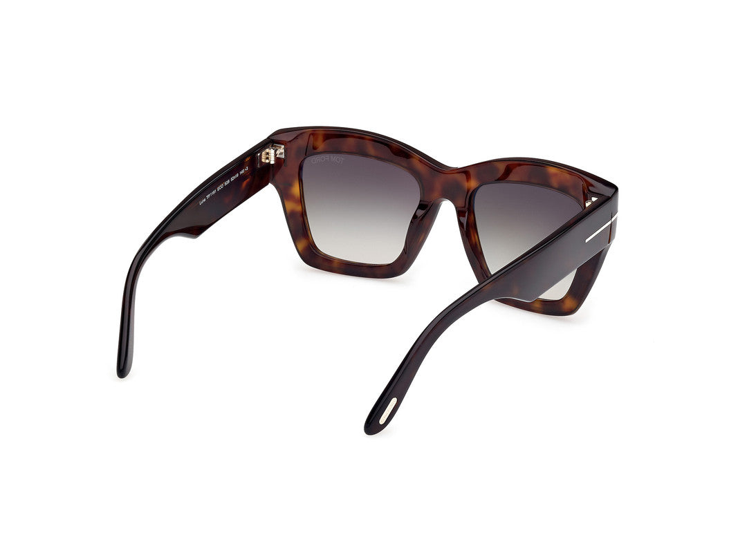 Dark Havana Female Sunglasses Tom Ford 889214549389