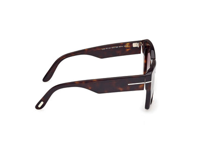 Dark Havana Female Sunglasses Tom Ford 889214549389